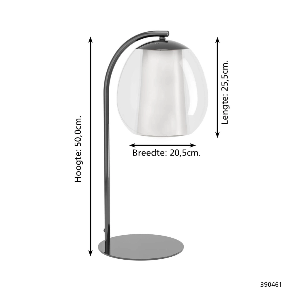 Design-Tischlampe Menorca grau Stars of Light 9008606360017