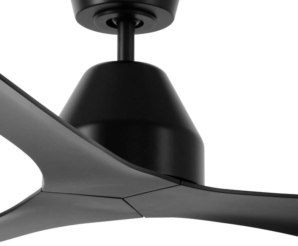 Deckenventilator schwarz ohne Lampe Whitehaven Ø 143cm IP55 Beacon 9333509136446