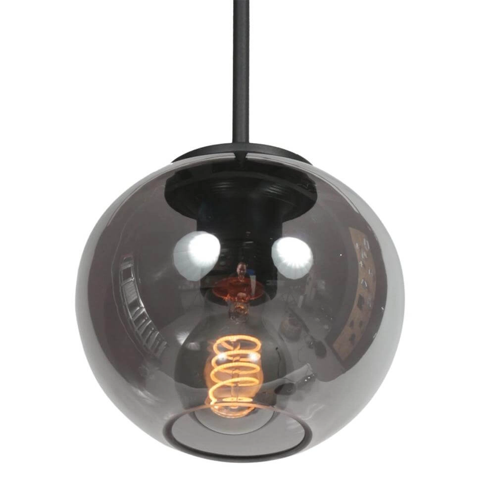 Pendelleuchte HaloSwap mit 1 Kugel Rauchglas Ø 15cm Steinhauer 8712746179729