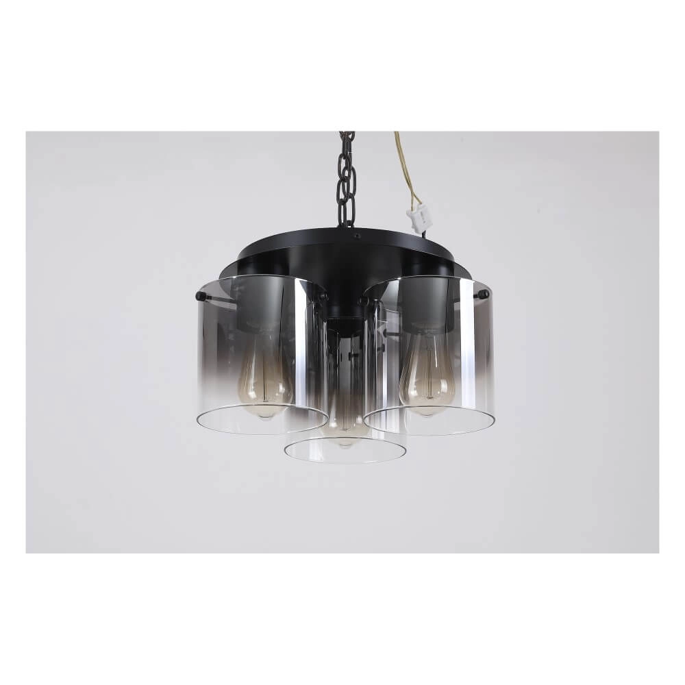 Schwarze Deckenleuchte Sweden 3-flammig Searchlight 5053423271651