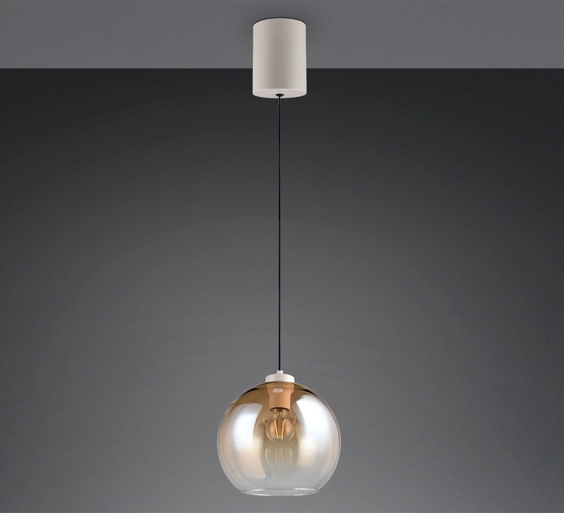 Pendellampe Liora Bernsteinglas Trio 4017807682380