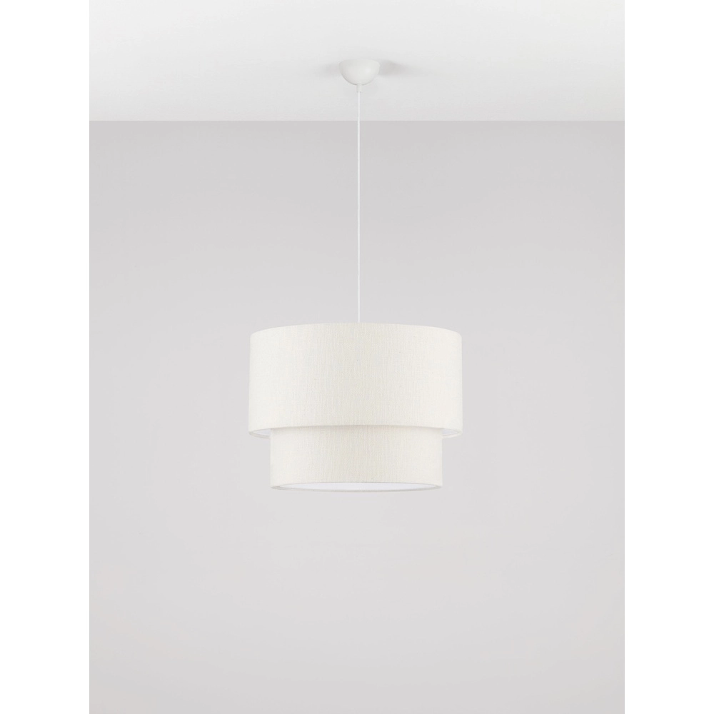 Leinen-Pendellampe Karen Ø 50cm Lyora 5212017493965