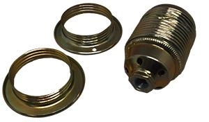 Lampenhalter E27 - Base Messing mit 2 Ringen Vtac 8717692021801