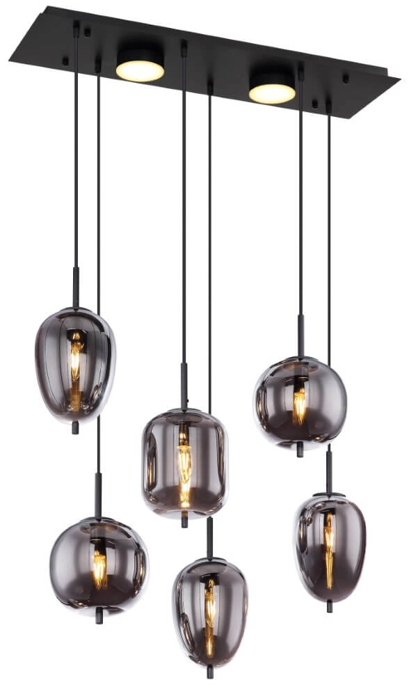 Design-Hängelampe Blacky 5-Licht