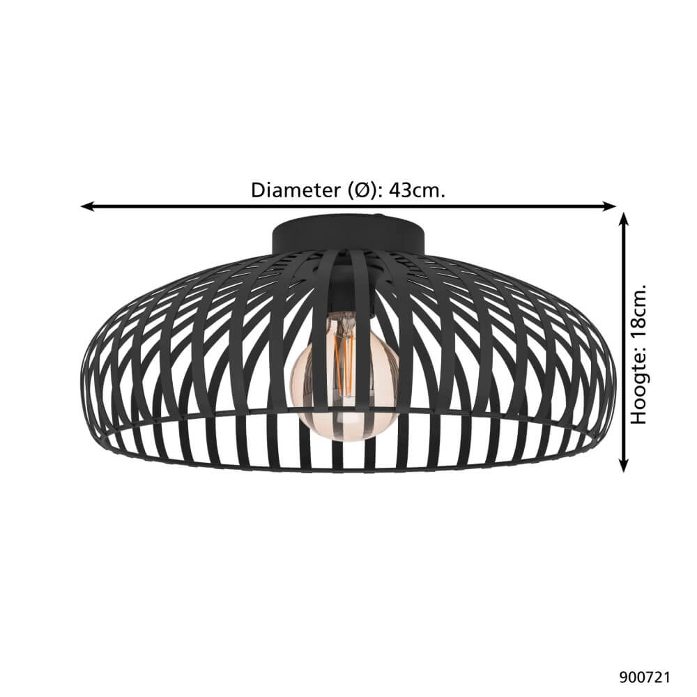 Deckenleuchte aus Draht Mogano 3 Ø 43cm Eglo 9008606254309