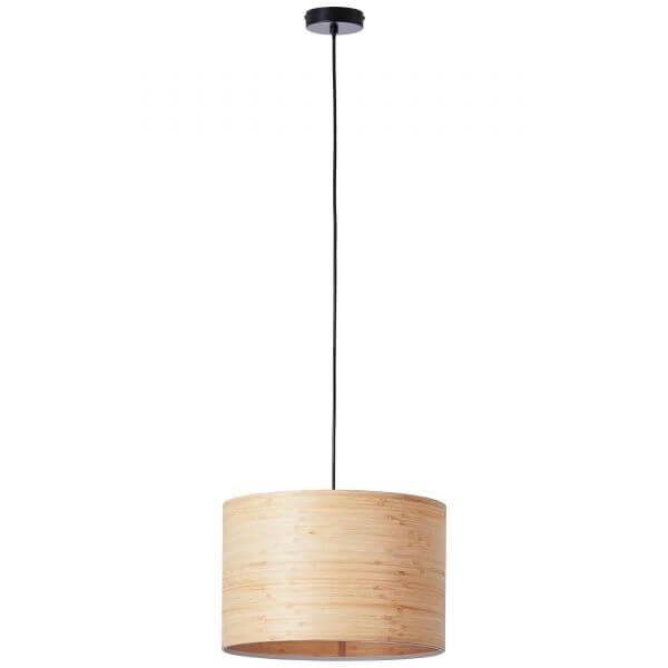 Hängelampe Romm Schwarz mit Holzbraun Brilliant 4004353394805