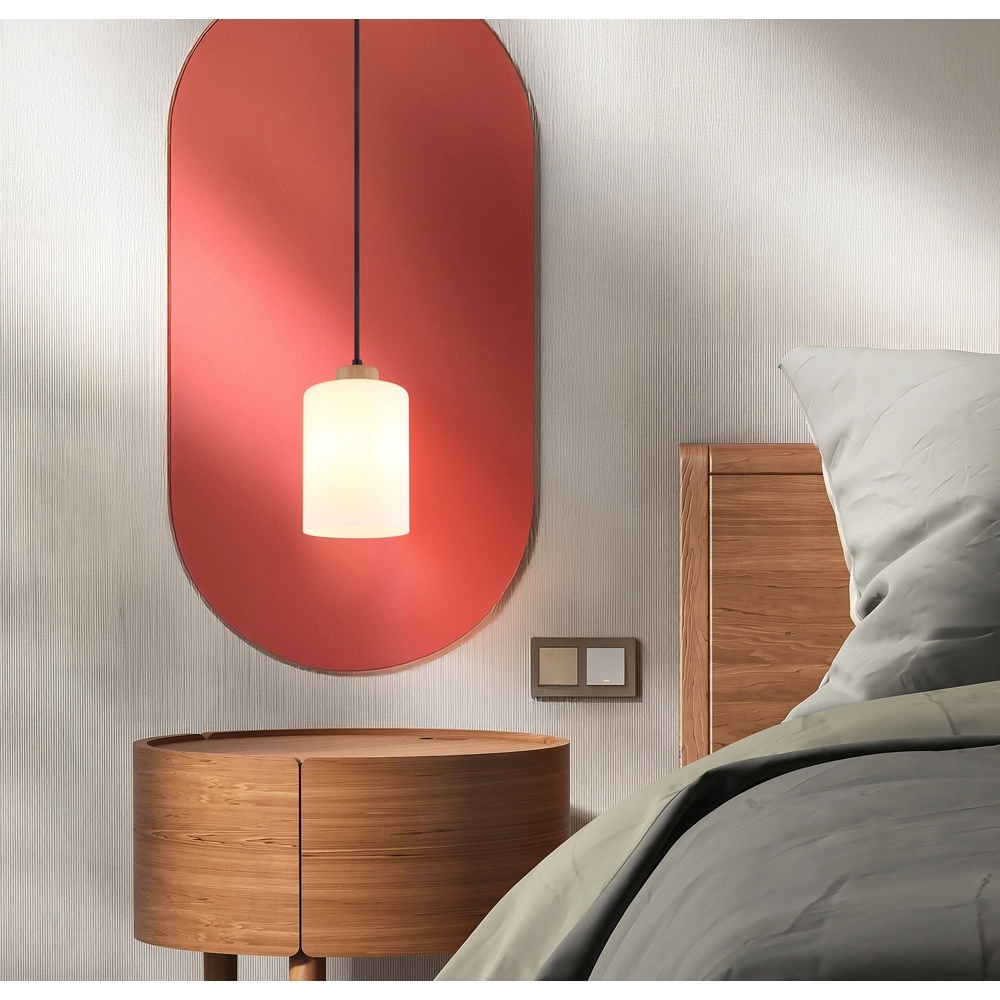 Pendellampe Rowena 1-Licht Holz Globo 9007371592234