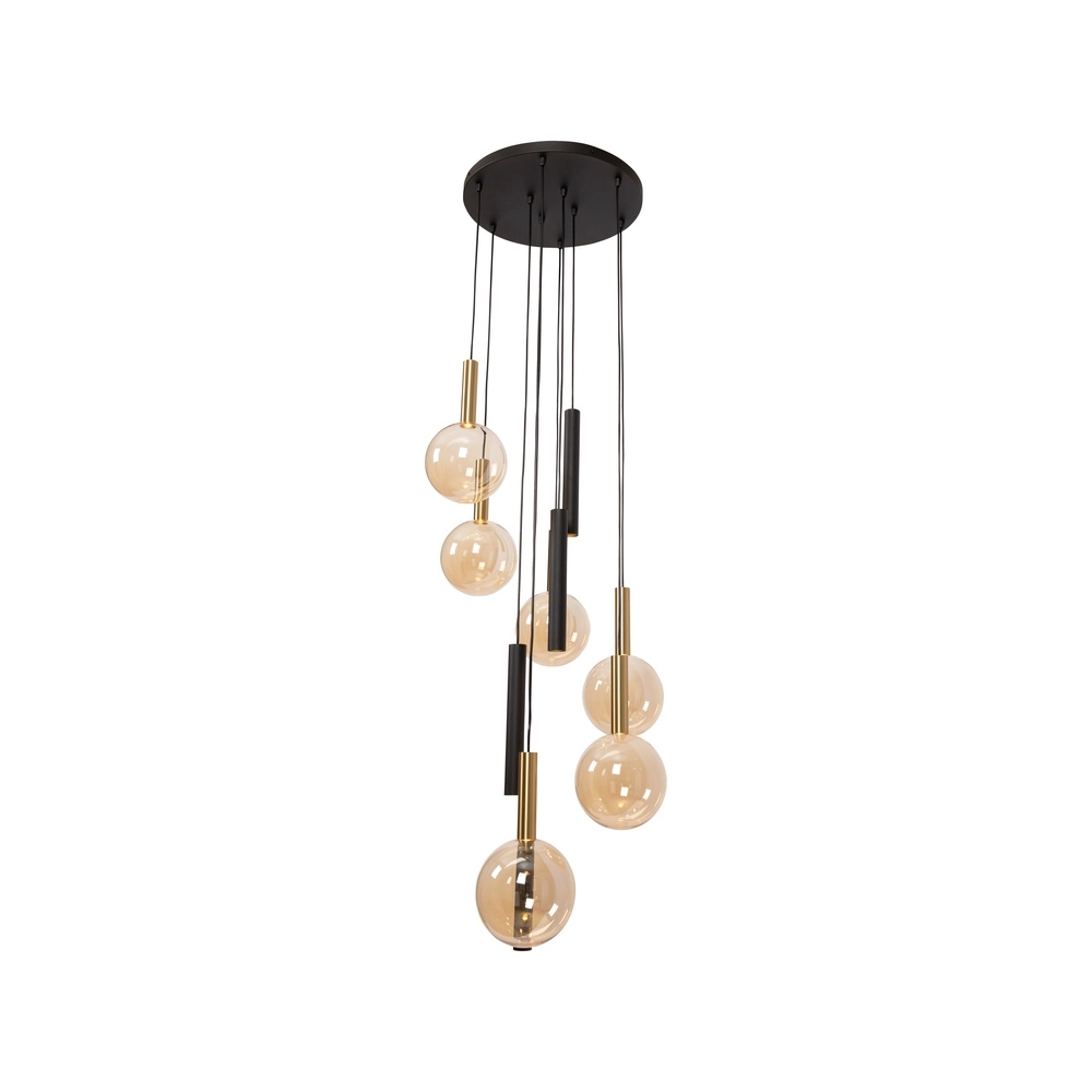 Vide Pendellampe Josiane Schwarz mit Gold Lucide Vibes 5411212212177