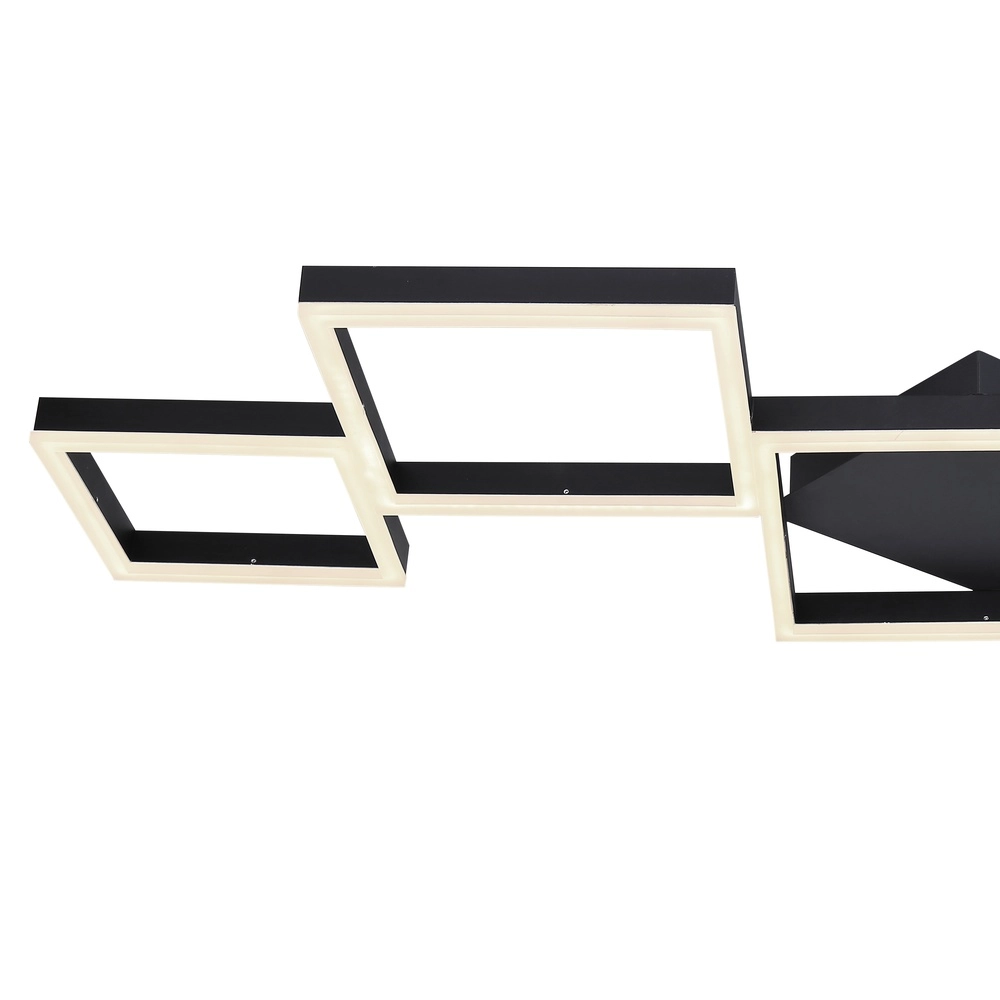 Moderne Deckenlampe Kurio Schwarze Quadrate Globo 9007371411788