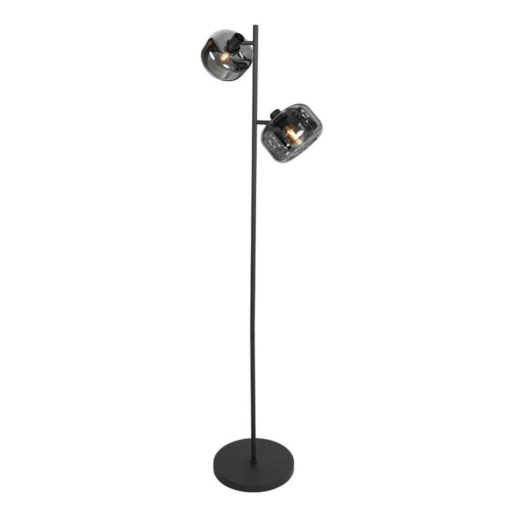 Schwarze Stehleuchte Tenebris 2-flammig Steinhauer 8712746178159