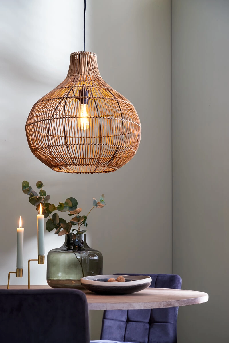 Pendelleuchte Pacino Rattan Ø 50cm Light & Living 8717807614553
