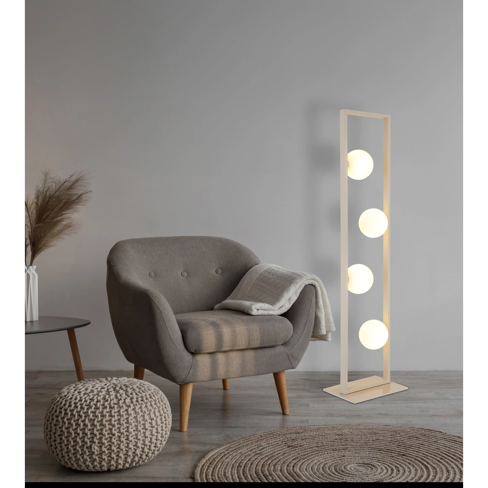 Design-Stehlampe Nanda Sandbraun Globo 9007371579037