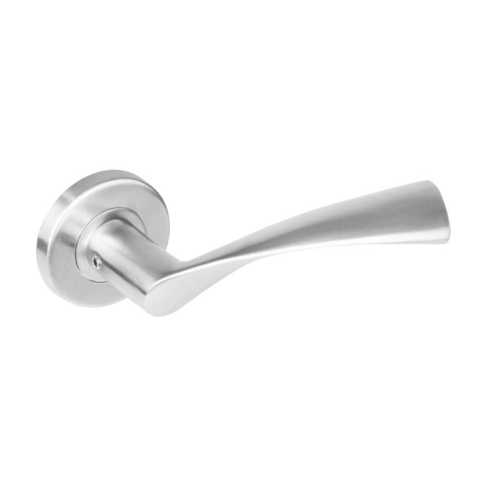 Design-Türgriff Vlinder Rosette mit Grat Edelstahl