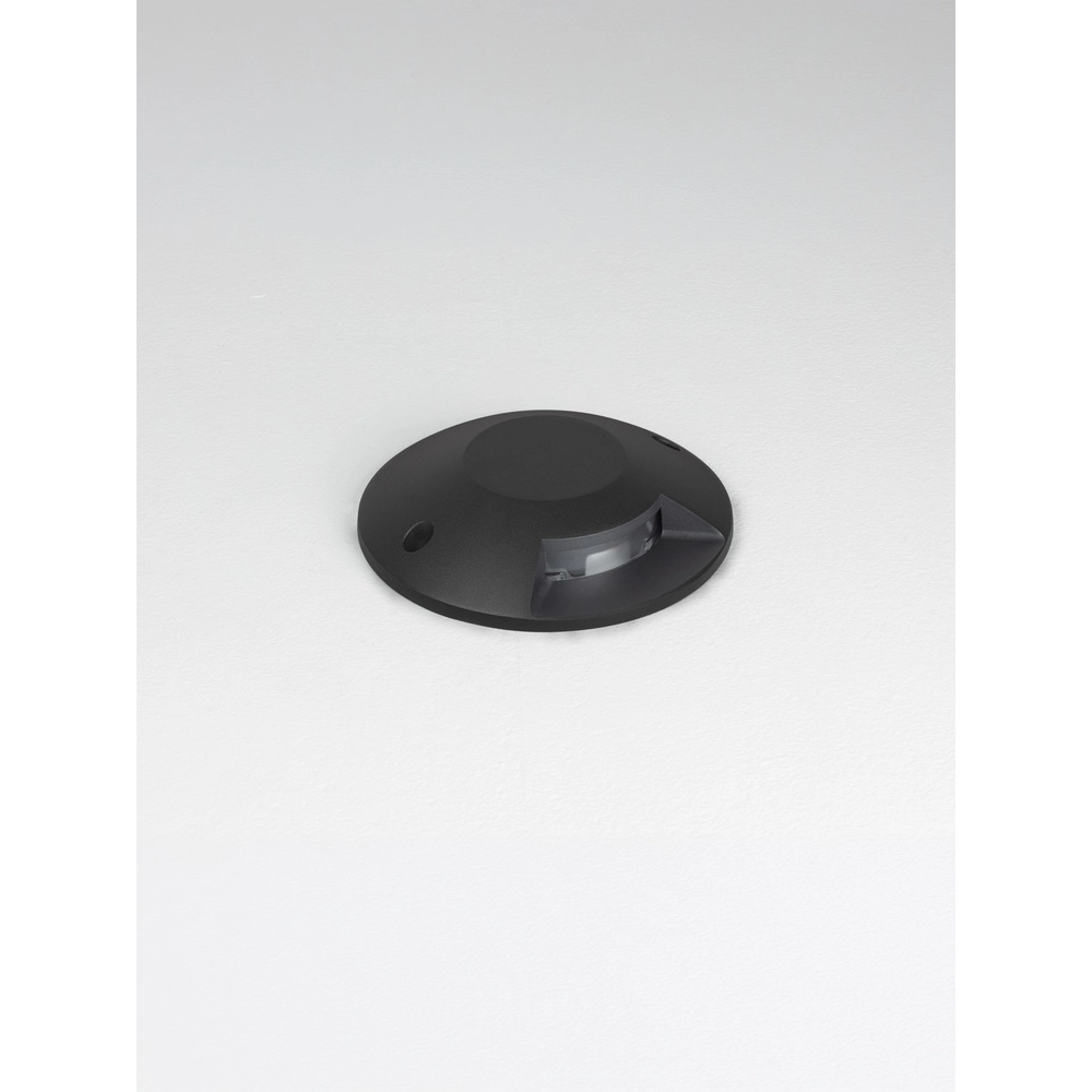 Flach montierter Bodenspot Grado schwarz - 6W Lyora 5212017497895