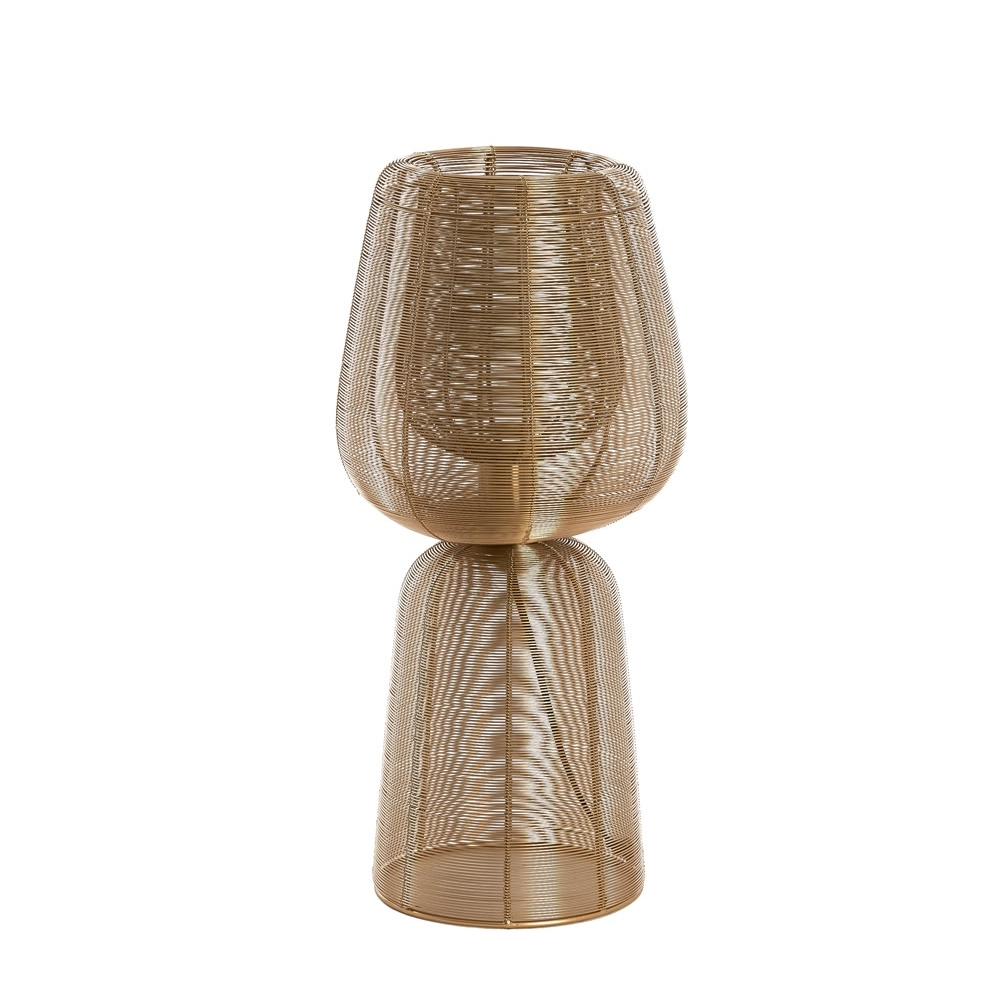 Tischlampe Aboso gold Ø 24 cm Light & Living 8717807701635