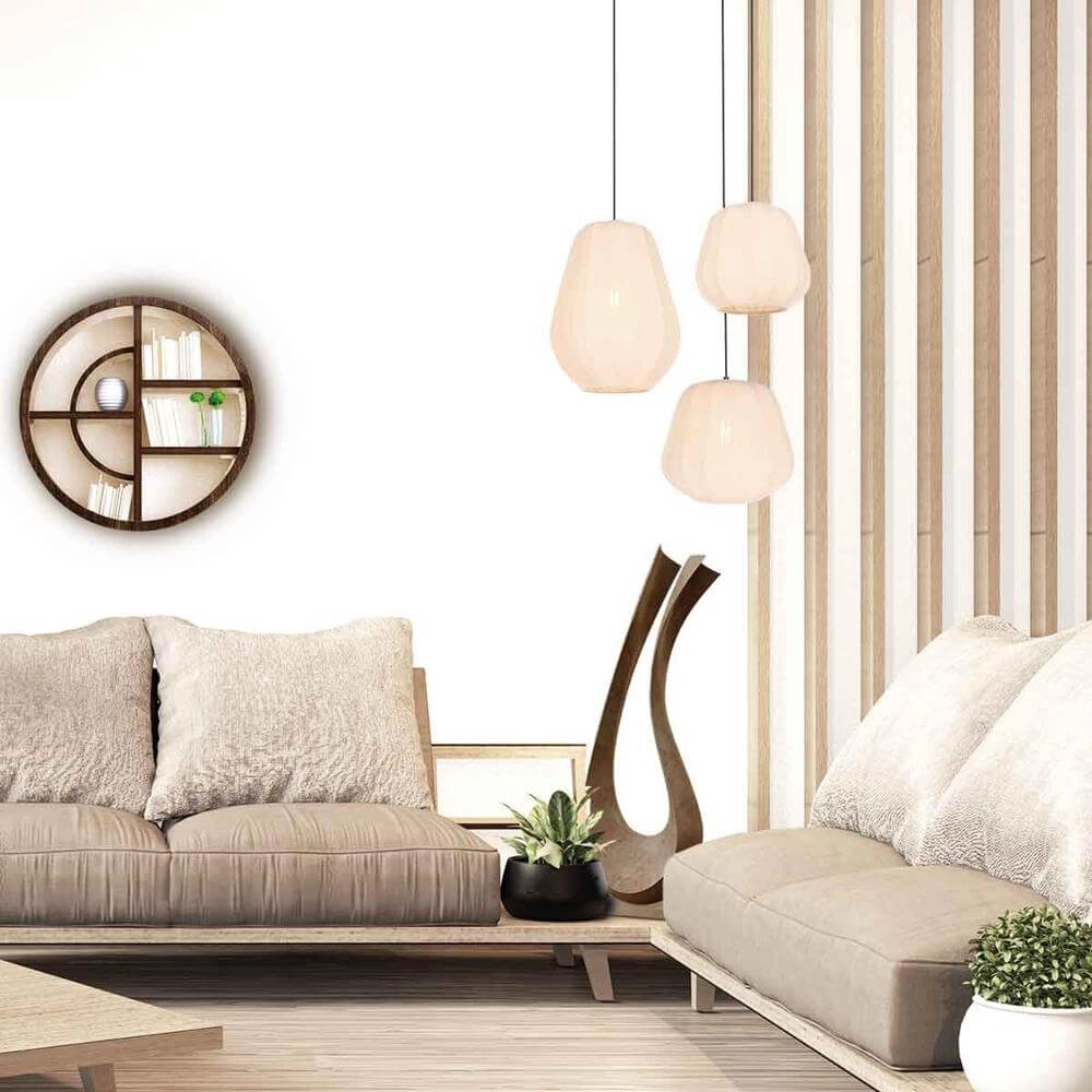 Pendelleuchte Sable creme Ø 25cm Steinhauer 8712746176414