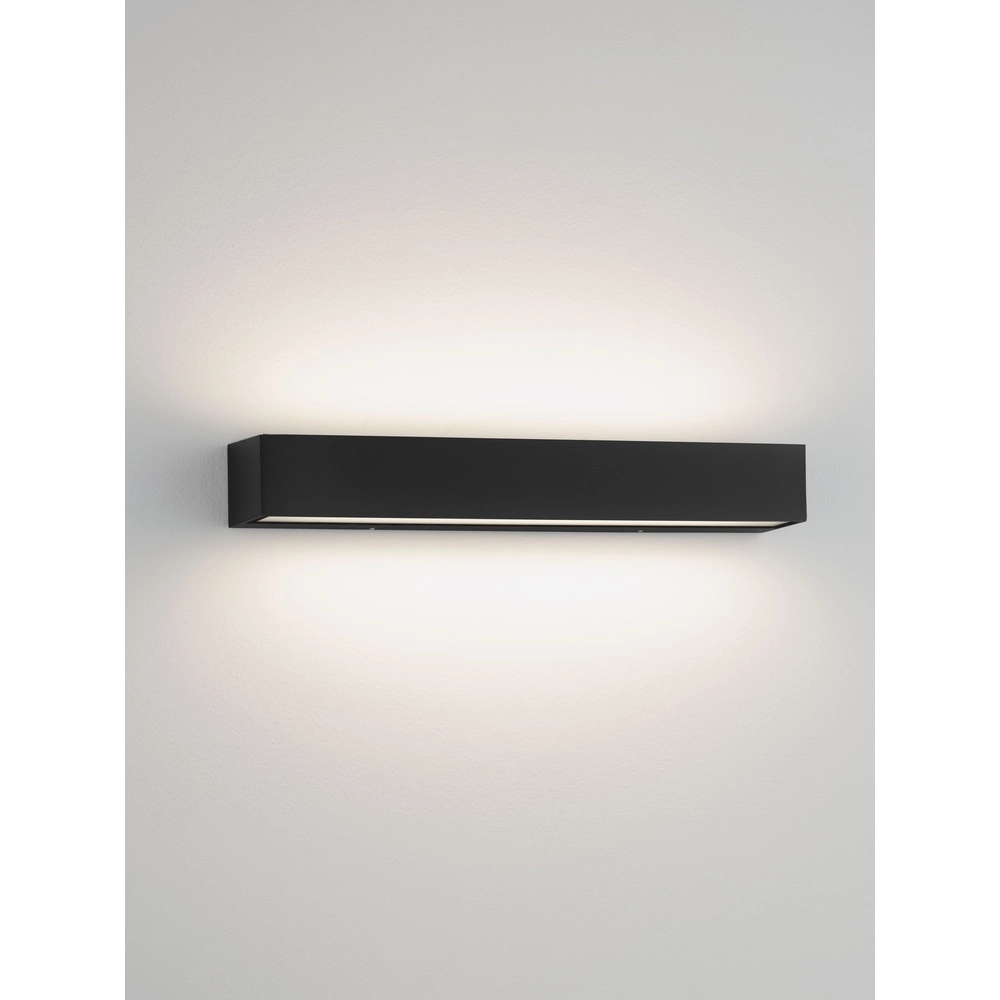 Elegante Wandlampe Lane schwarz 36cm - 28W Lyora 5212017496751