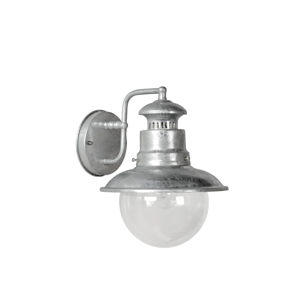 Klassische Wandlampe Figo Zink
