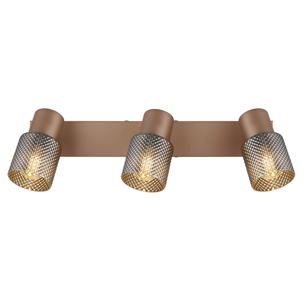 Deckenlampe Satella 3-hell Kaffeebraun Globo 9007371462575