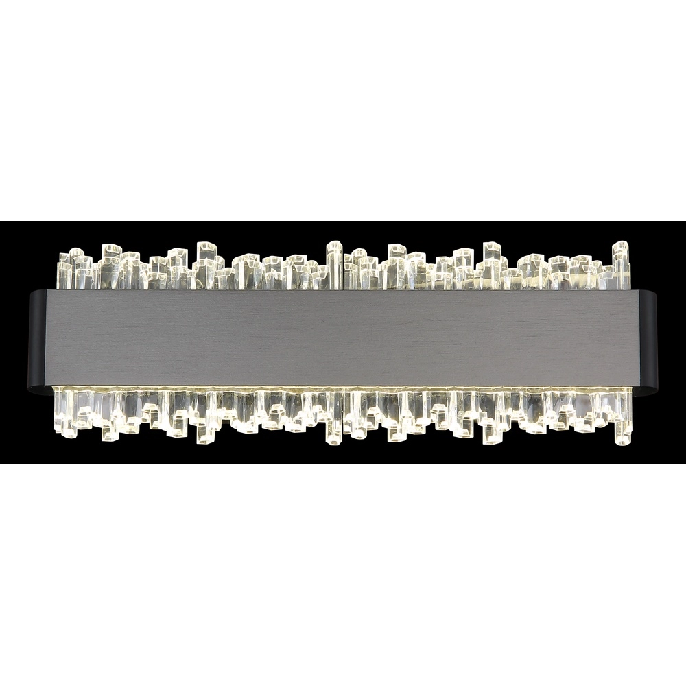 Schwarze Wandlampe Stalagmita 25 cm Globo 9007371578740