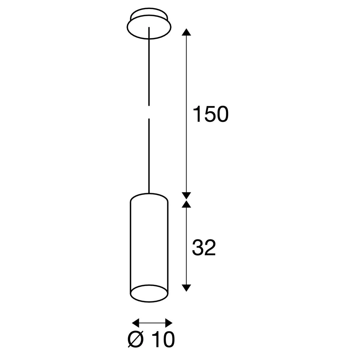 Pendelleuchte Enola Shuttle weiß SLV 4024163121620