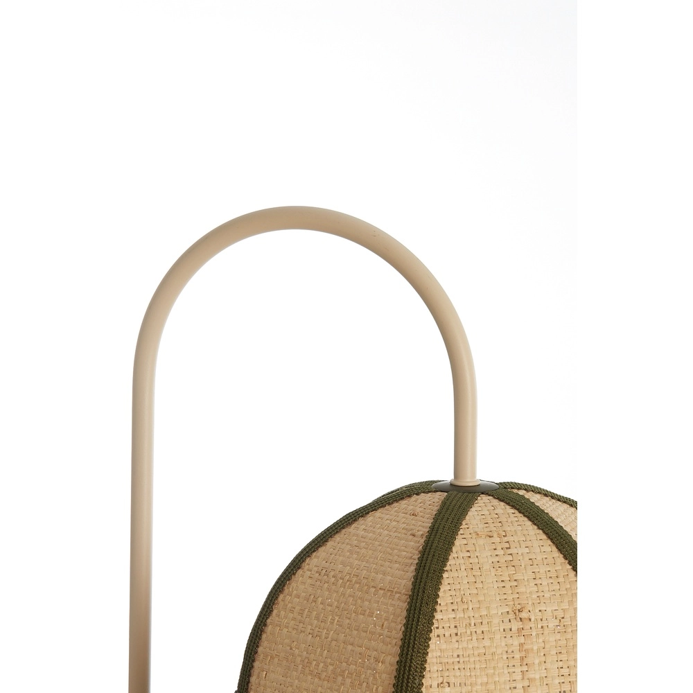 Japandi Wandlampe Sulina Sandraffia mit Grün Light & Living 8717807762421