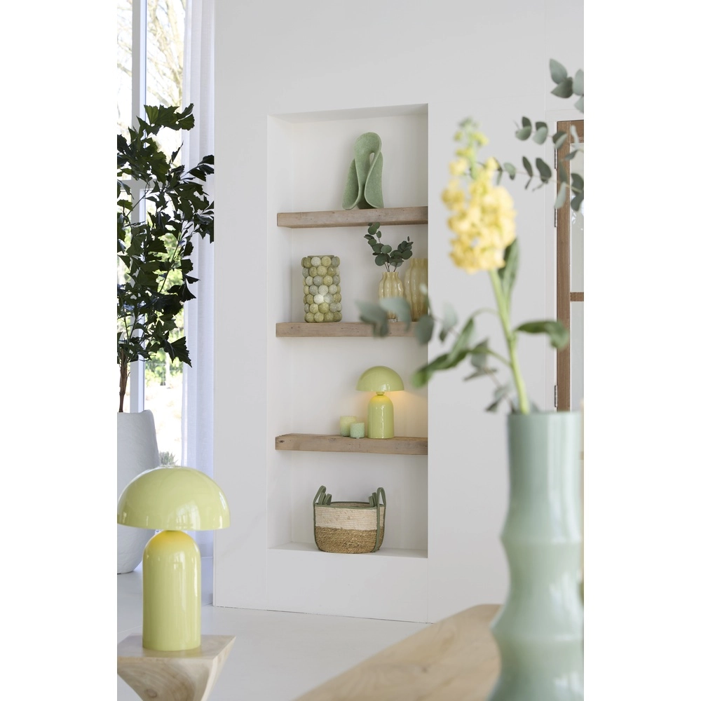 Pilztischlampe Tolima Glanzhellgrün – Ø 23 cm Light & Living 8717807807818