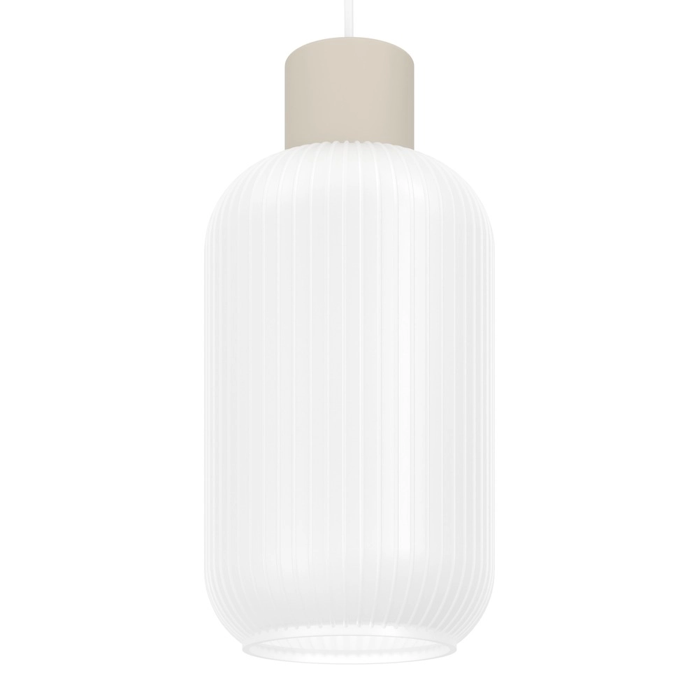Design-Pendellampe Dasmina Sandbraun mit weißem Ø 13 cm Eglo 9008606406296