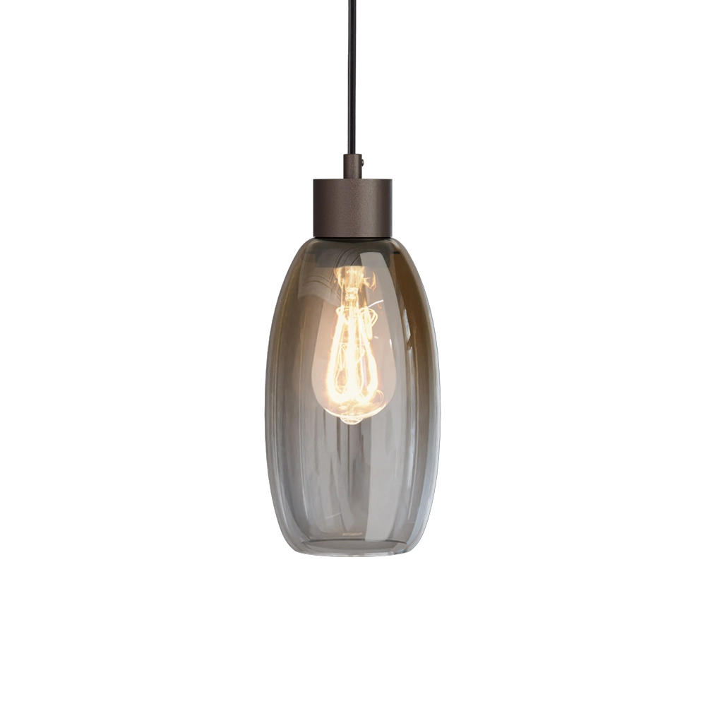 Glas-Pendellampe Olive Ø 12,5 cm – Kakao Masterlight 8718121393735