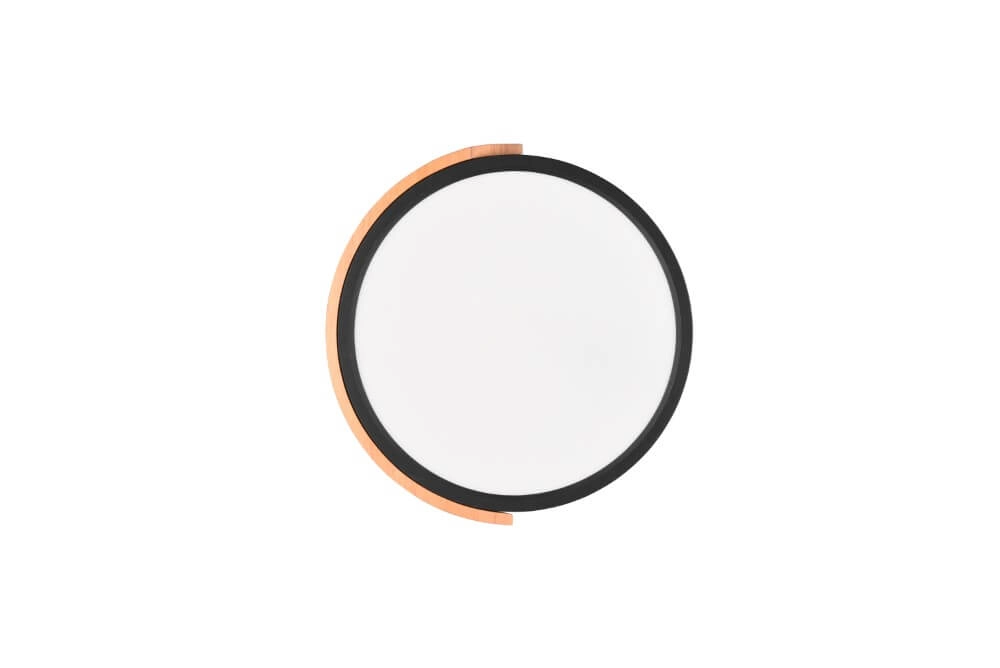 Schwarze LED-Deckenleuchte Jano Ø 32cm Trio 4017807541427