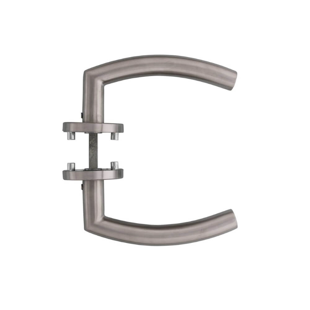Türklinke Rond 90 auf Rosette Edelstahl Intersteel 8714186130070