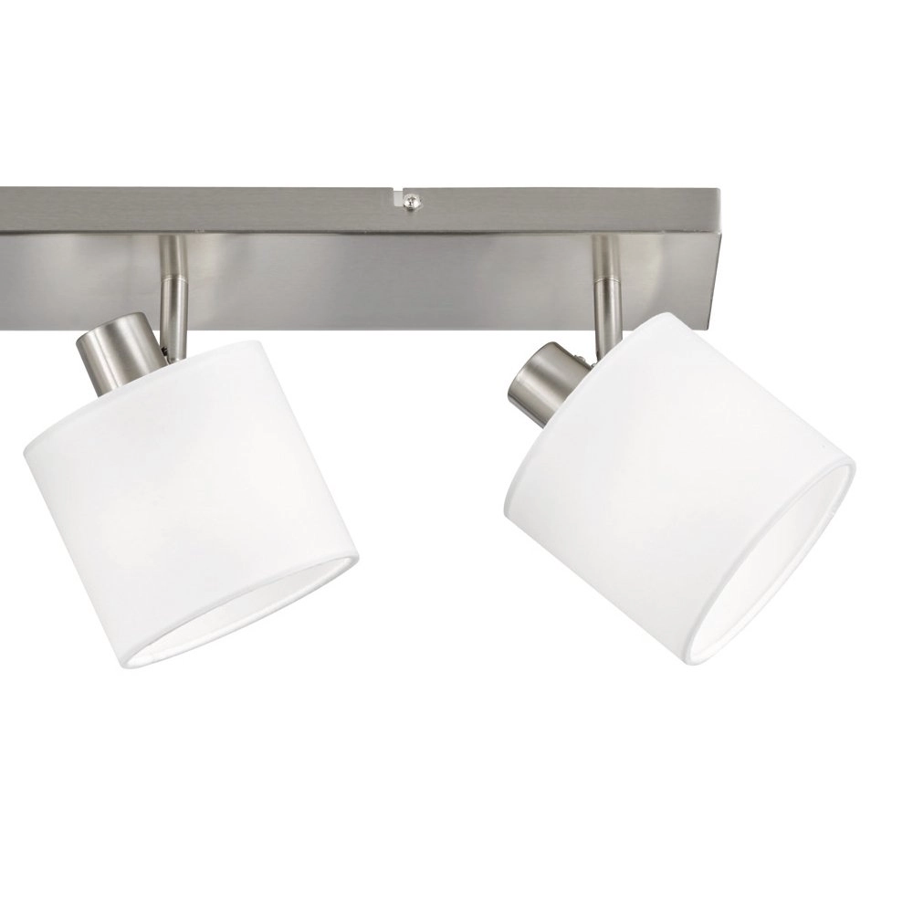 Deckenstrahler Tommy 4-Licht-Edelstahl mit weiß Trio 4017807388978
