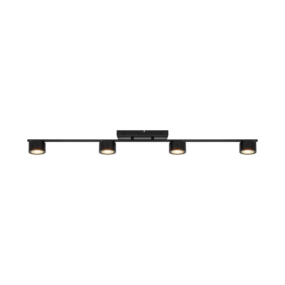 Design-Deckenleuchte Clyde 4-flammig schwarz
