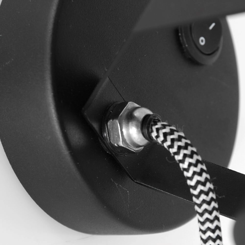 Schwarz mit Wandleuchte aus Edelstahl Acier Steinhauer 8712746151442