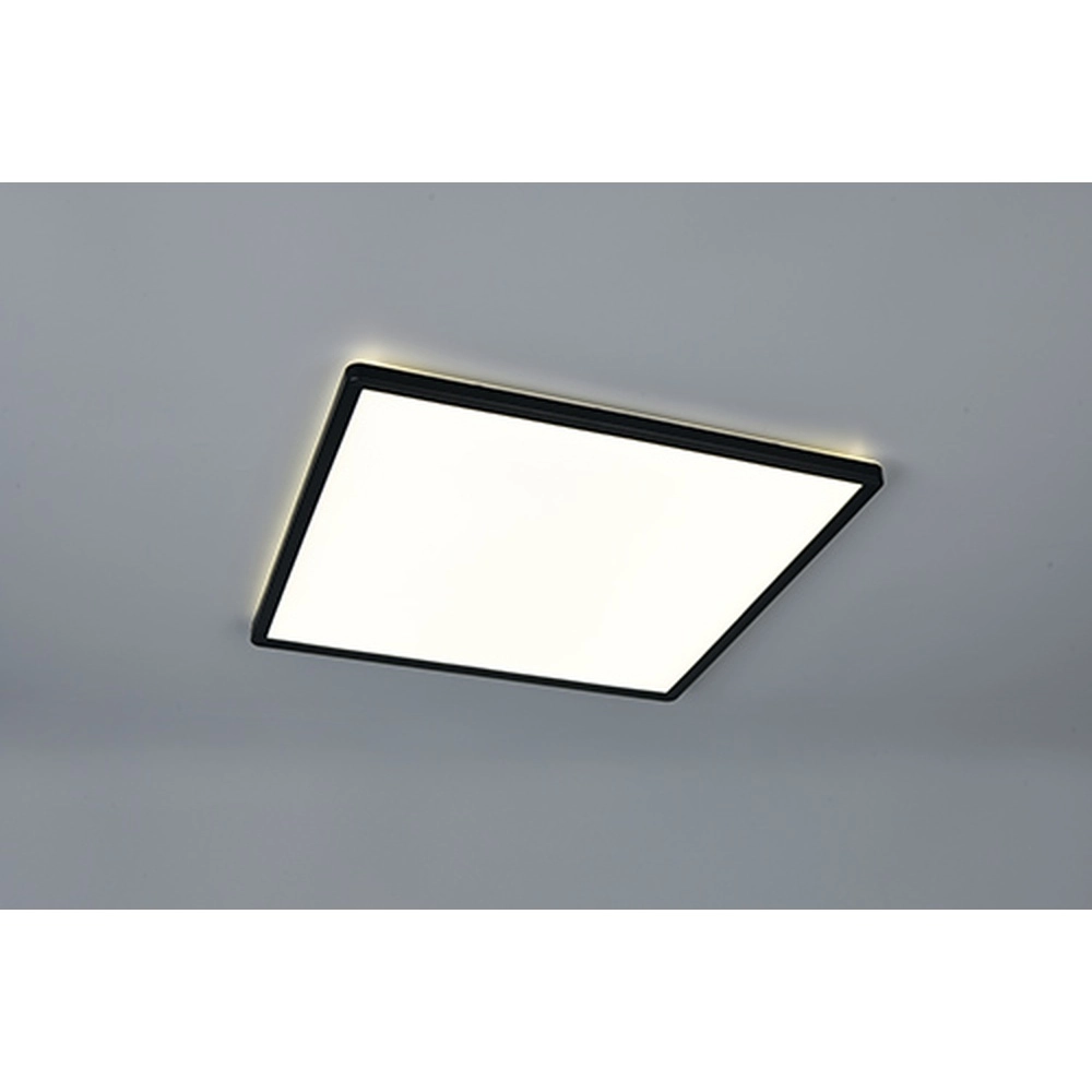 Quadratische Deckenlampe Emra Schwarz 42 cm Trio 4017807704198