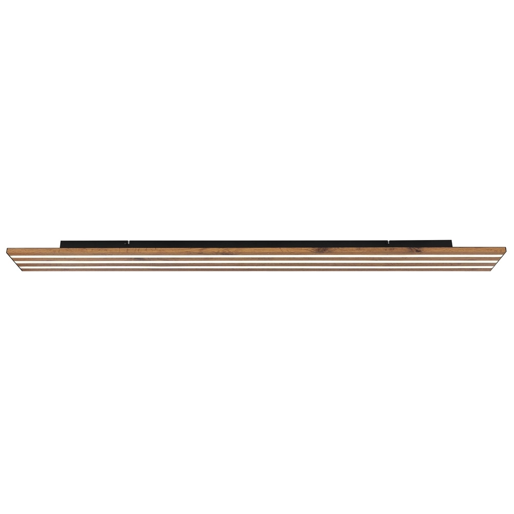 Deckenlampe Hayden Schwarz mit Holz Globo 9007371586585
