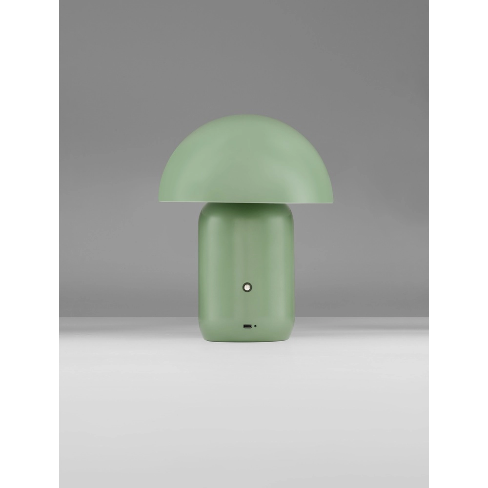 Design-Tischleuchte Pois wiederaufladbar grün Lyora 5212017472090