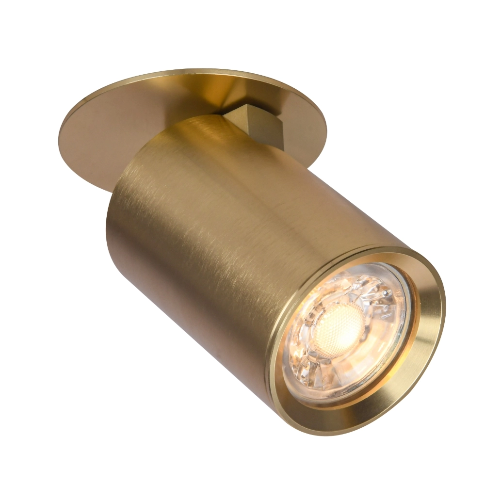 Matt goldfarbener Spot Parma Richtbar Aluminium Ø 5,4cm