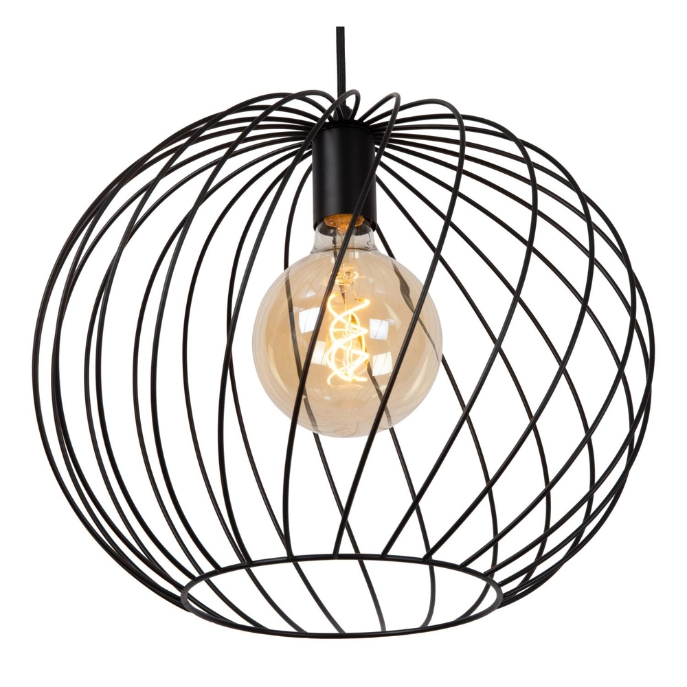 Pendellampe Danza Ø 40cm schwarz Lucide 5411212211538