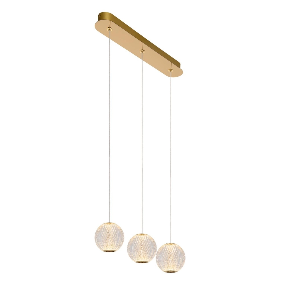 Goldene Pendellampe Cintra 3-Licht Lucide 5411212134387