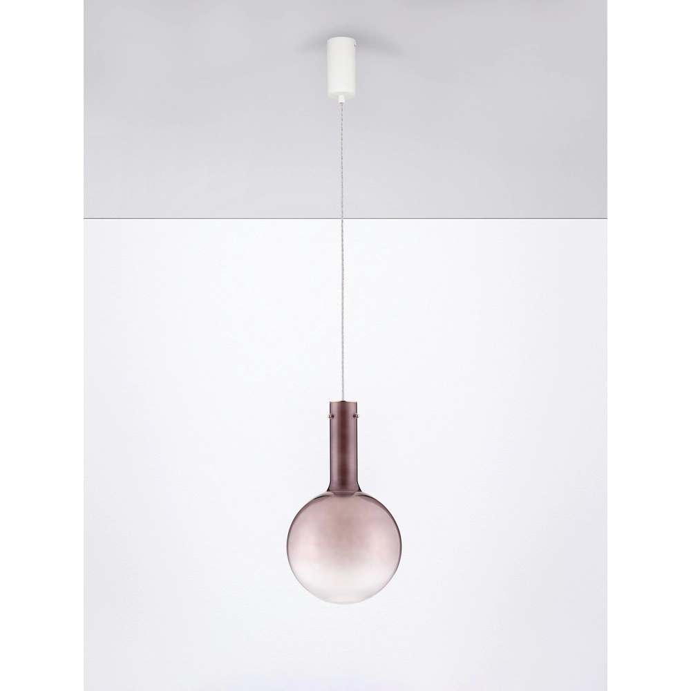 Pendelleuchte Nostos Braunes Glas Lyora 5212017449047