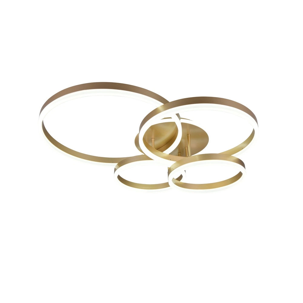 Deckenlampe Drake gold modern Trio 4017807657814