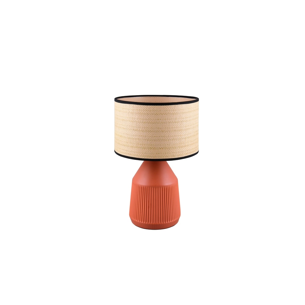Tischlampe Formentera Ø 28 cm Terrakotta Trio 4017807678147