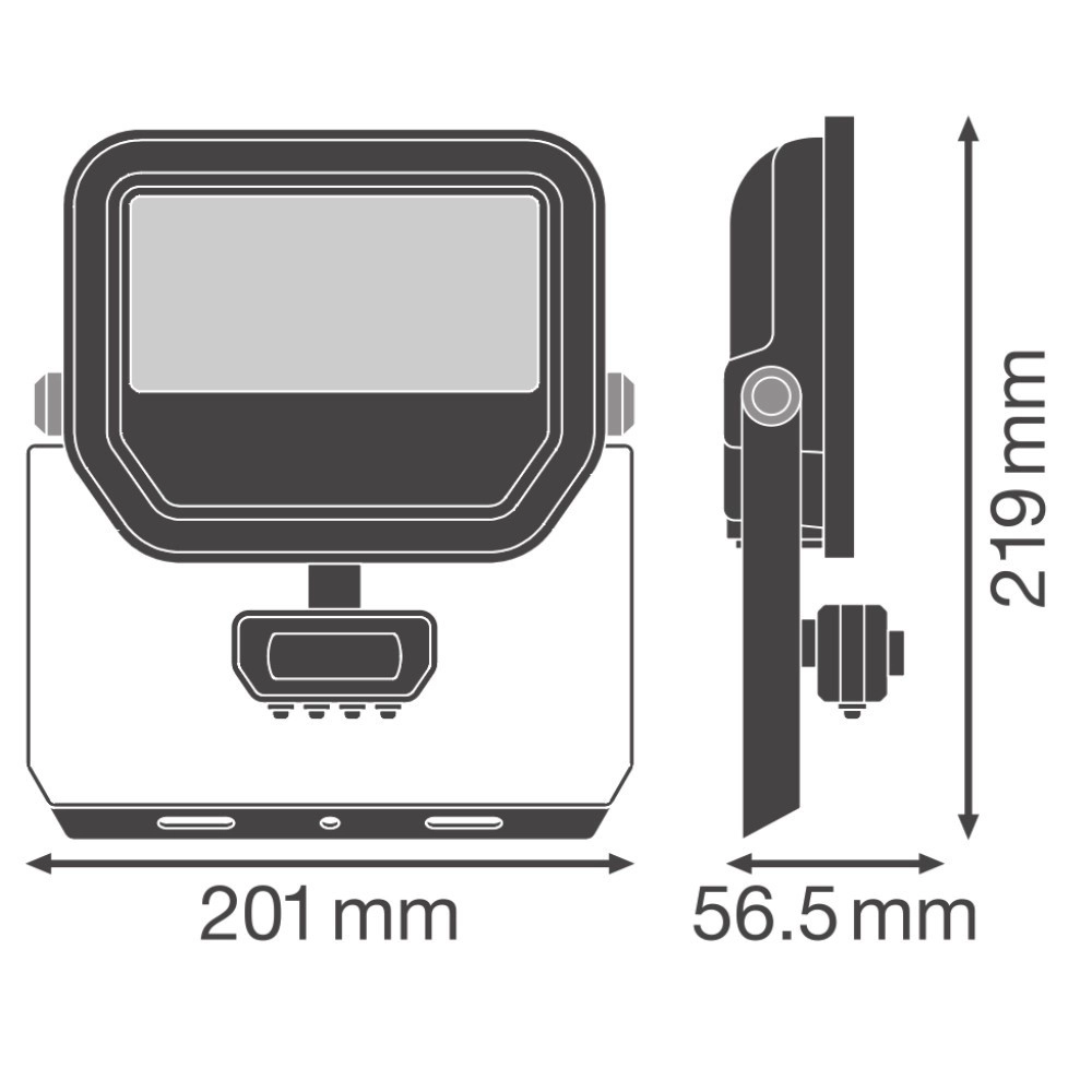 Im Rampenlicht Vance 41W - 3000K schwarz mit Sensor Lyora 4099854306860