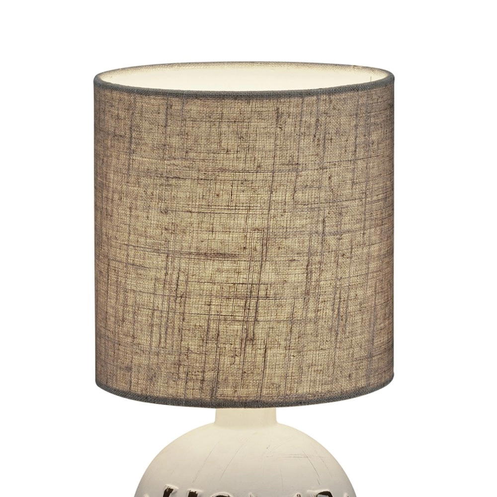 Tischlampe Lampenschirm Esna Home 16cm grau Trio 4017807377651