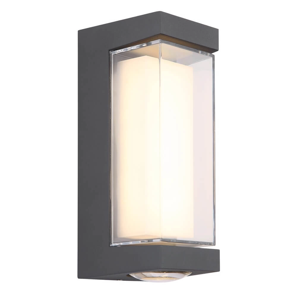 Design-Wandleuchte Plixon anthrazitfarbenes Rechteck Globo 9007371455430