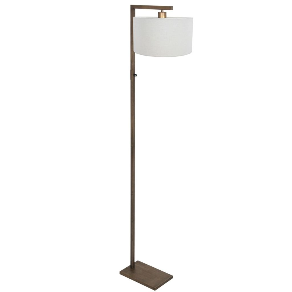 Bronze der Stehlampe Stang mit weißer Kapuze Steinhauer 8712746189704