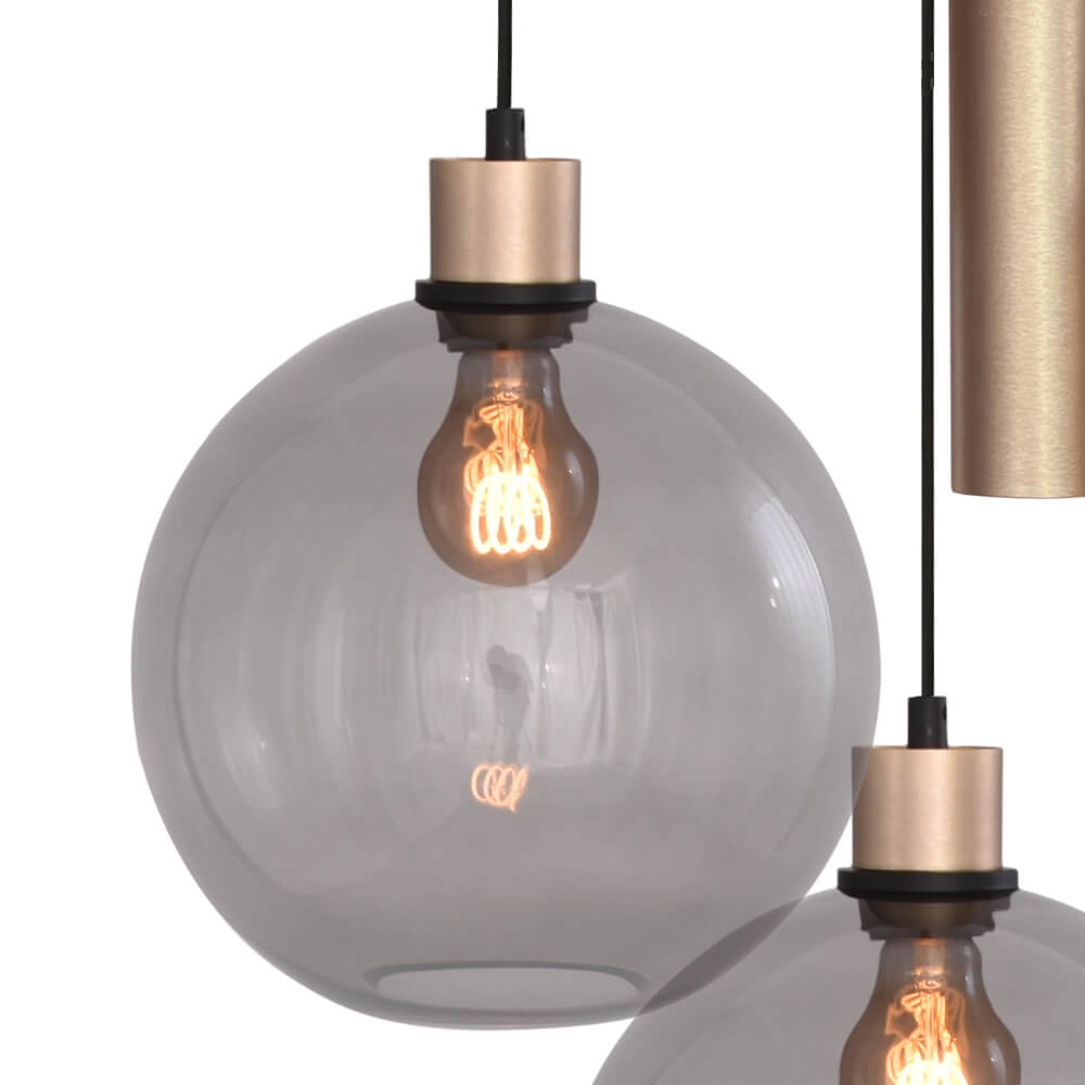 Vide-Hängelampe Lazise 3x Ø 25cm und 2x GU10 Gold Masterlight 8718121303093