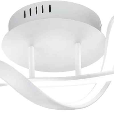 LED-Deckenleuchte Perugia Weiß Trio 4017807525809