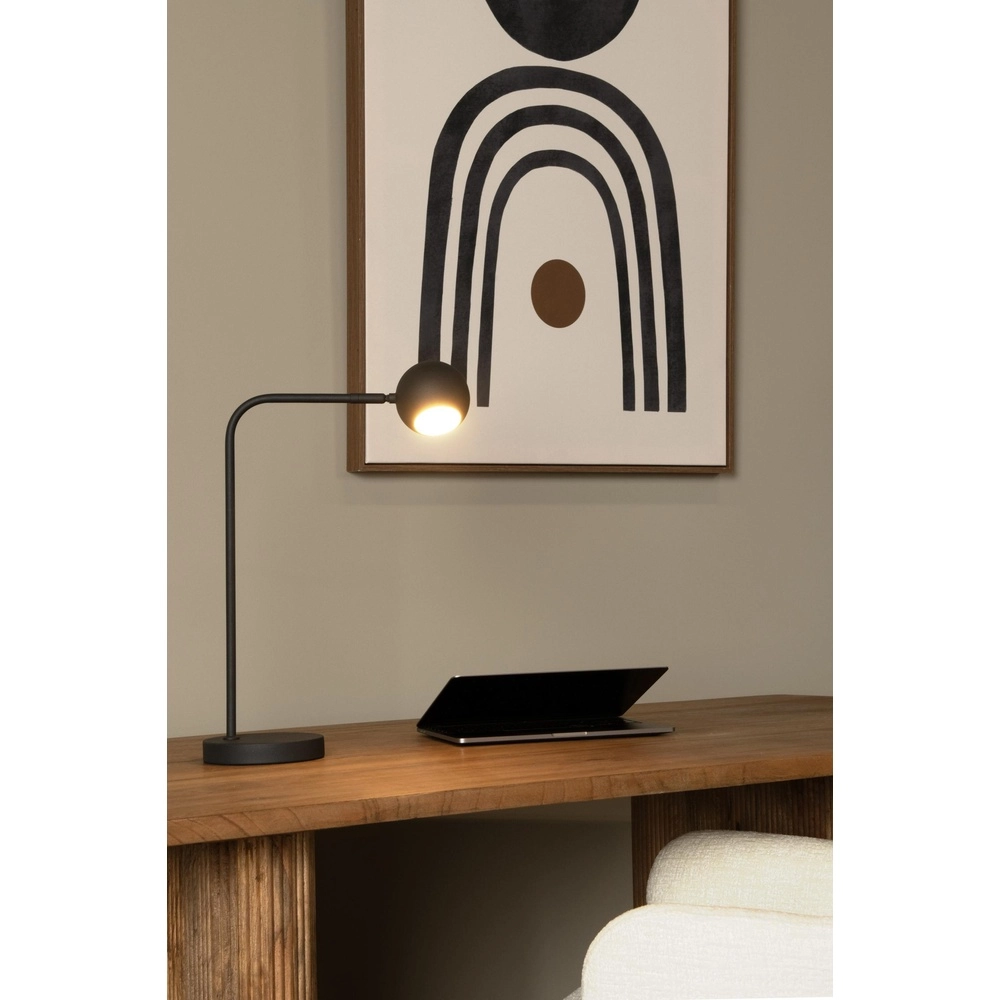 Wiederaufladbare Schreibtischlampe Comet Schwarz Lucide 5411212361288